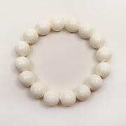 【本象牙】丸玉ブレスレット12・ショート