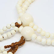 【本象牙】日蓮宗・本式念珠・男物・正絹菊房