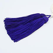 【本象牙】略式片手・43玉・女物・正絹頭付き房