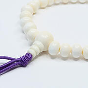 【本象牙】腕輪念珠・28玉・8×6mm・男女兼用