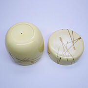 【本象牙】蒔絵なつめ（松葉）