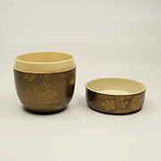 【本象牙】蒔絵大なつめ