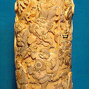 【本象牙】花筒（七福神）