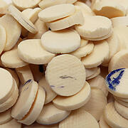 【象牙材料】ボタン型中11・35g