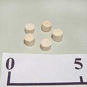 【象牙材料】ボタン型特厚8（5個セット）