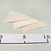 【象牙材料】三角板（かまぼこ状・3枚セット）