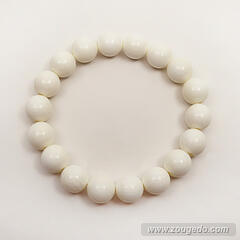 【本象牙】丸玉ブレスレット10・ショート