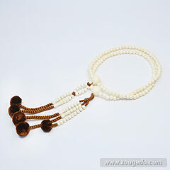 【本象牙】日蓮宗・本式念珠・男物・正絹菊房