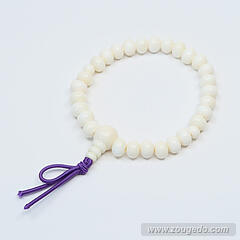 【本象牙】腕輪念珠・28玉・8×6mm・男女兼用