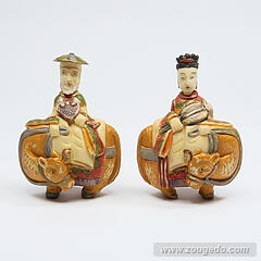 【本象牙】乗ったり（ラクダ）