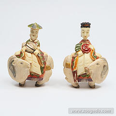 【本象牙】乗ったり（羊）