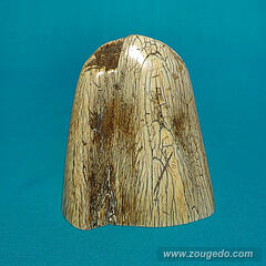 【本象牙】飾り牙先11（割れあり）