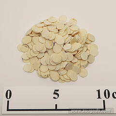 【象牙材料】ボタン型薄9・30g