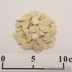 【象牙材料】ボタン型薄10・25g