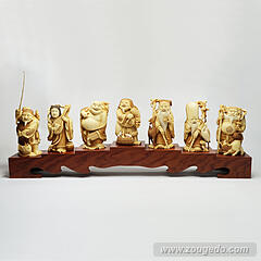 【本象牙】七福神（大）