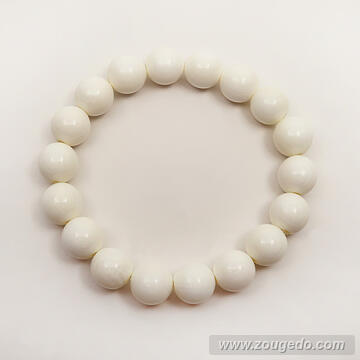 【本象牙】丸玉ブレスレット10・ショート