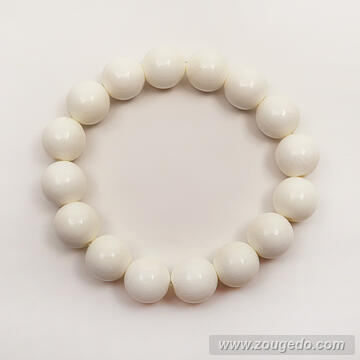 【本象牙】丸玉ブレスレット12・ショート