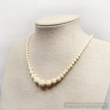 【本象牙ネックレス】サリー