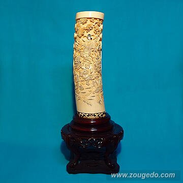 【本象牙】花筒（七福神）