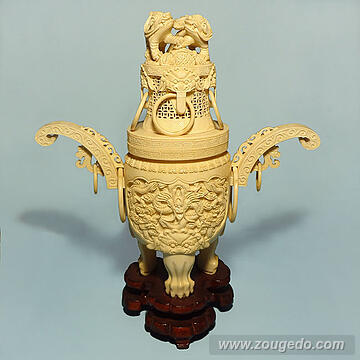 【本象牙】香炉574