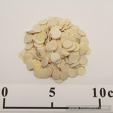 【象牙材料】ボタン型薄10・25g