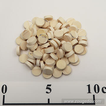 【象牙材料】ボタン型厚11皮付き・50g