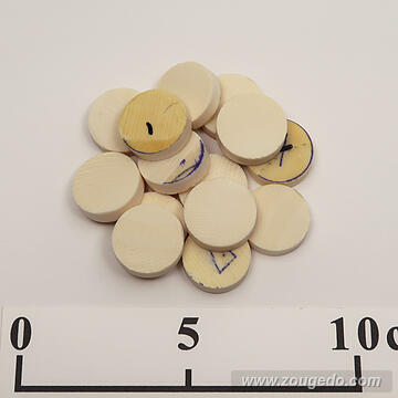 【象牙材料】ボタン型特厚21・50g