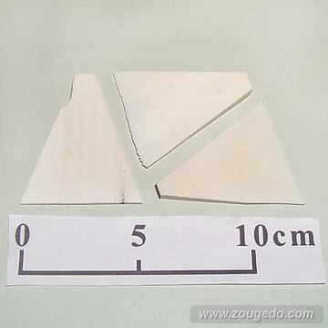 【象牙材料】三角板（テーパー状・3枚セット）