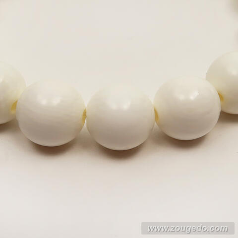 【本象牙】丸玉ブレスレット10・ショート