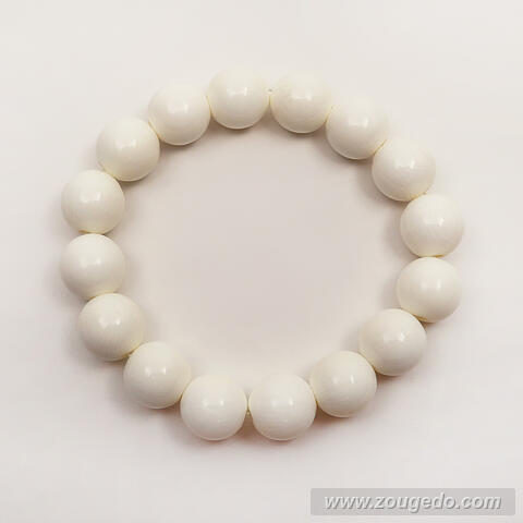 【本象牙】丸玉ブレスレット12・ショート