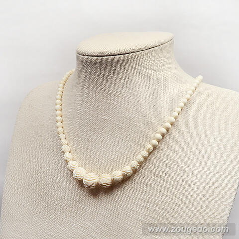 【本象牙ネックレス】サリー