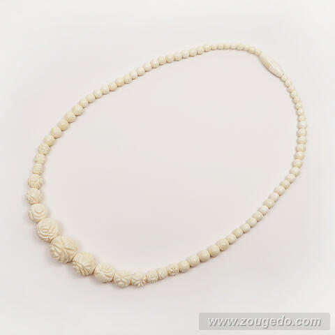 【本象牙ネックレス】サリー