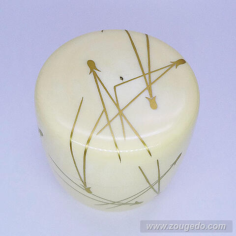 【本象牙】蒔絵なつめ（松葉）