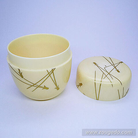 【本象牙】蒔絵なつめ（松葉）