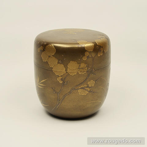 【本象牙】蒔絵大なつめ