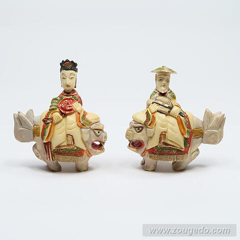 【本象牙】乗ったり（獅子）