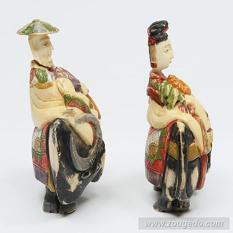 【本象牙】乗ったり（水牛）