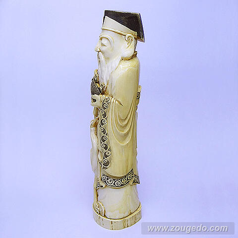 【本象牙】寿老人