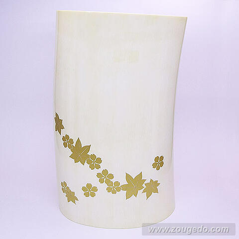 【本象牙】蒔絵花筒