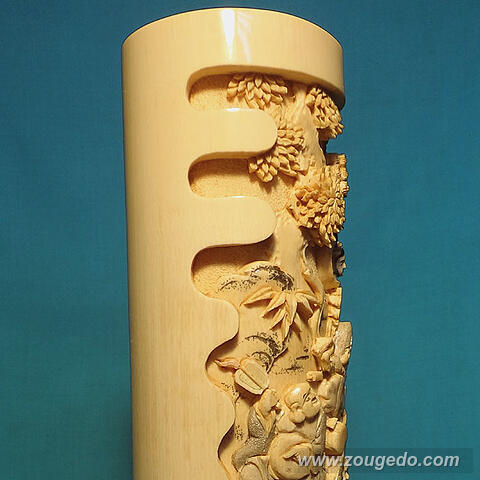 【本象牙】花筒（七福神）