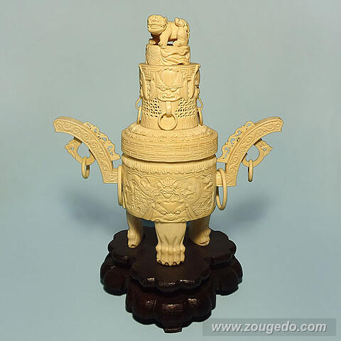 【本象牙】香炉572