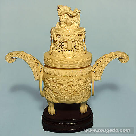 【本象牙】香炉573