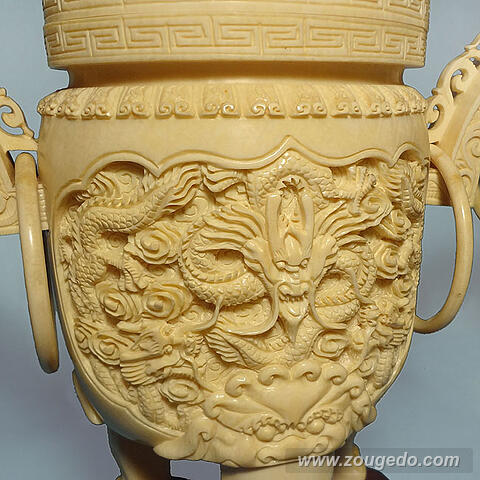 【本象牙】香炉574