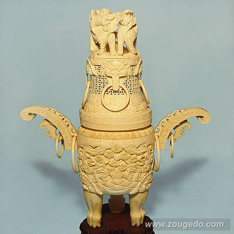【本象牙】香炉575