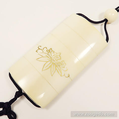 【本象牙】細型印籠（ささりんどう）