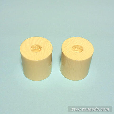 【本象牙】掛け軸の軸先（九分・一組）