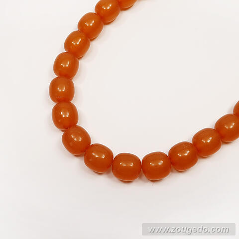 【琥珀ネックレス】ロザリー（L）