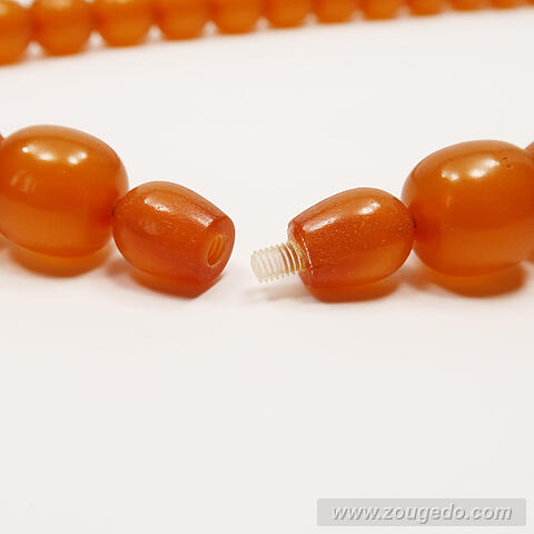 【琥珀ネックレス】ロザリー（L）