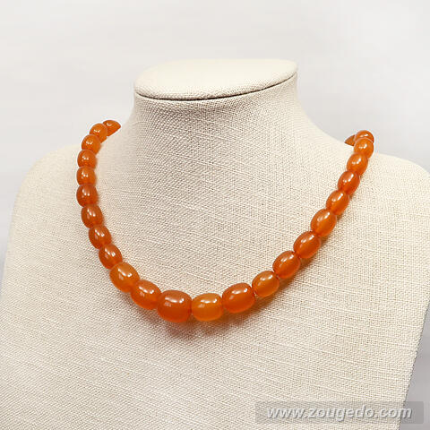 【琥珀ネックレス】マーガレット