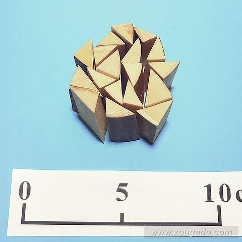 【象牙材料】断ち端三角8